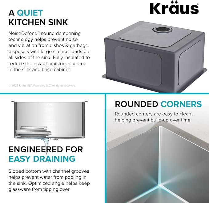 Kraus KHU101-21 Standart PRO 16 Gauge Undermount Single Bowl Set, 21 Inch - Image 10