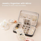 Lolalet Travel Jewelry Case for Women, Travel Jewelry Organizer Box - Image 2