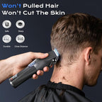 Hair Clippers for Men, Professional Cordless Hair Cutting and Trimmers Set with 7500RPM Powerful Motor & LCD Display, Mutil Function Mens Electric Hair Grooming Shaver Kit for Nose, Face, Body, Beard