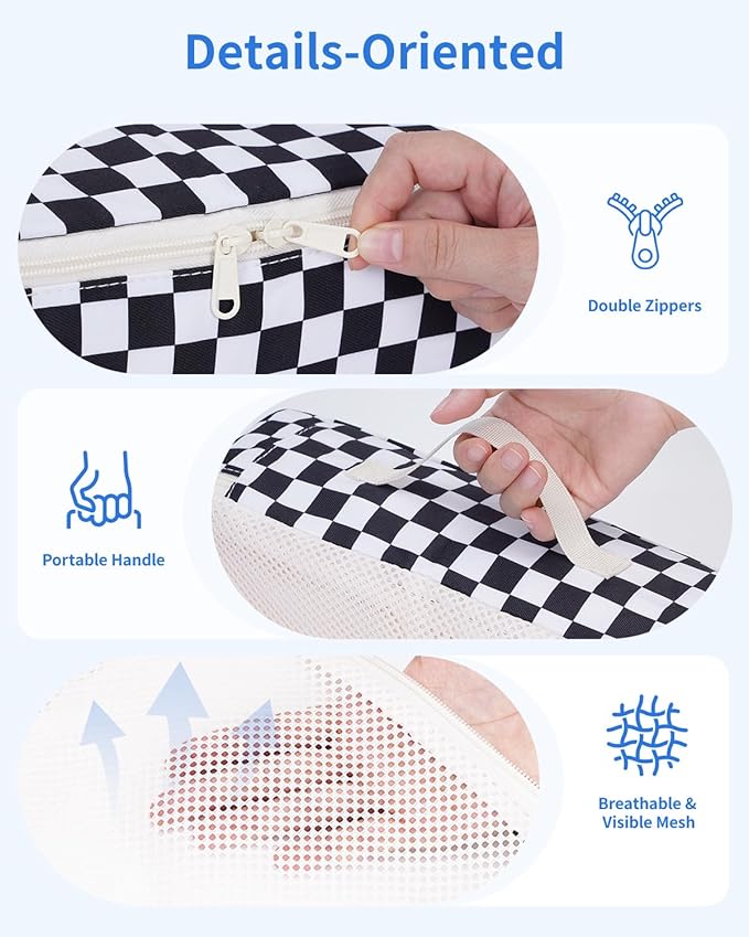 Narwey 7 Set Checkered Packing Cubes - Image 4