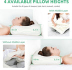 UTTU Cervical Pillow for Neck Strain Relief, Memory Foam Neck Pillow for - Image 4