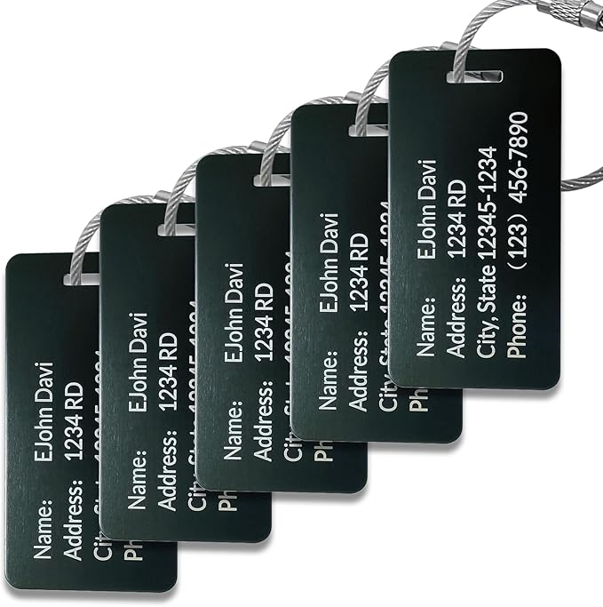 Custom Personalized Luggage Tags-Customized Unique tag by KOMVIOO