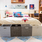 Posprica Fabric Storage Cubes, 13×13×13 cube storage bins, Foldable Drawers - Image 6