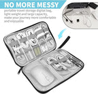 Electronics Organizer Travel Case, Electronic Accessories Storage Bag, Portable - Image 2
