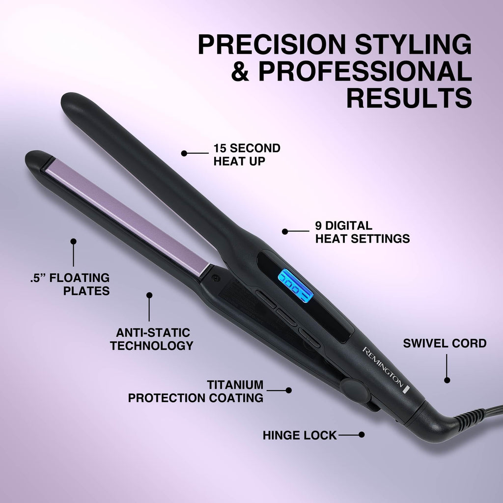 Anti Static Flat Iron (Black / 1/2 Inch)