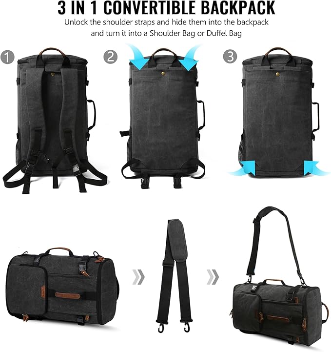 G-FAVOR Travel Backpack for Men, 40L Flight Approved Carry On Backpack - Image 3