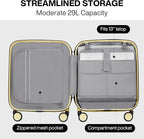 mixi Underseat Carry on Luggage 16 Inch Hardshell PC Suitcase - Image 5