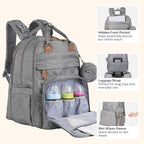BabbleRoo Extra Large Diaper Bag Backpack, Expandable Baby Bag - Image 5