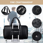 Wogarl 3PCS Leather Weekender Bag - Image 5
