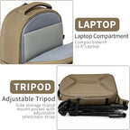 TORIBIO Camera Backpack, Hardshell DSLR Photography Camera Bag, Waterproof Hard - Image 5