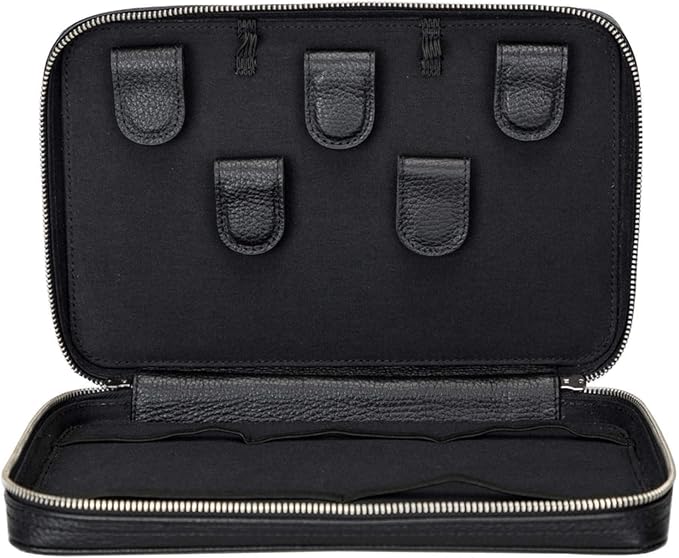 Medicine Handmade Leather Cable Organizer Bag – Full-Grain Leather Travel Tech - Image 3