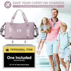 Travel Duffel Bag, Sports Tote Gym Bag, Shoulder Weekender Overnight Bag - Image 2