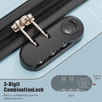 Merax Luggage Sets of 3 Piece Carry on Suitcase Airline Approved, Hardcase - Image 6