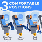 Portable Airplane Foot Hammock for Plane Travel - Image 2