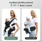 FRUITEAM Baby Carrier Newborn to Toddler 6 in 1 Hip Waist Stool - Image 4