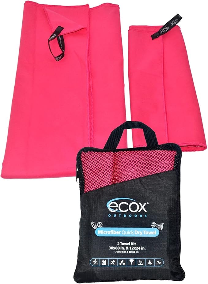 Outdoors Microfiber Towel Fast Drying Soft Feel Fast Action Drying by ecox