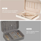 Lolalet Travel Jewelry Case for Women, Travel Jewelry Organizer Box - Image 4