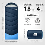 Sleeping Bags for Adults Cold Weather, Waterproof, Lightweight Sleeping Bag for - Image 2