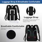 Voova Travel Laptop Backpack, Business Work Laptop Backpack - Image 5