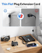 Travel Power Strip with USB C Port, NTONPOWER Flat Plug Extension Cord with 4 - Image 5