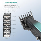 VGR 270 Hair Clippers for Men Professional, Low Noise Cordless High Speed 9000 RPM Fresh Fade Ceramic Blade Barber Clippers, Hair Cutting Kit with 6 Guide Combs, USB Charging Base, LED Display