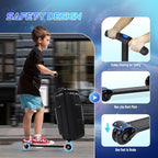 smilesun Scooter Suitcase for Kids & Adults, Foldable Carry On Travel Luggage - Image 4