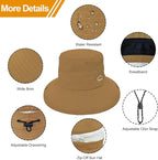 Sun Hats for Women Bucket Hat UV Protection Fishing Hat Wide Brim Safari Hats 2 - Image 6