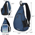 mixi Sling Bag Men Backpack Unisex One Shoulder Bag Hiking Travel Backpack - Image 2