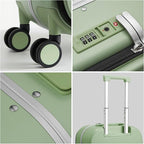 mixi Carry On Luggage, Travel Rolling Luggage Aluminum Frame PC Hardside - Image 5