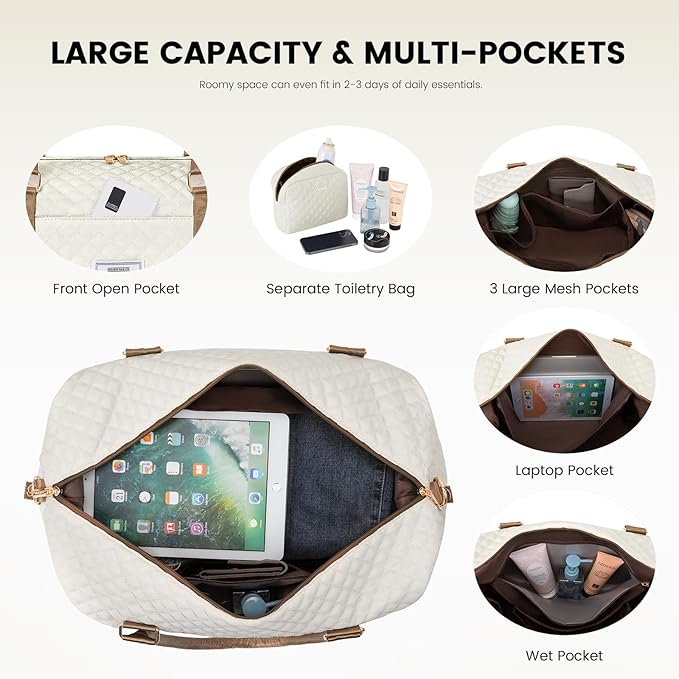 LOVEVOOK Travel Duffle Bag, Weekender Bags - Image 4