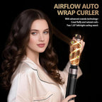 Hot Air Styler, Blow Dryer Brush with Negative Ionic, Auto Hair Wrap Curling Irons Airflow Hair Curlers, Multi Styler for Volumizing, Straight, Wavy, Curly Hair