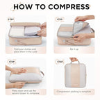 6 Set Compression Packing Cubes - Image 3
