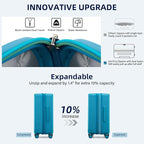 Hard Shell Suitcases Expandable Travel Luggage Sets 3 Piece, Carry on and Check - Image 4