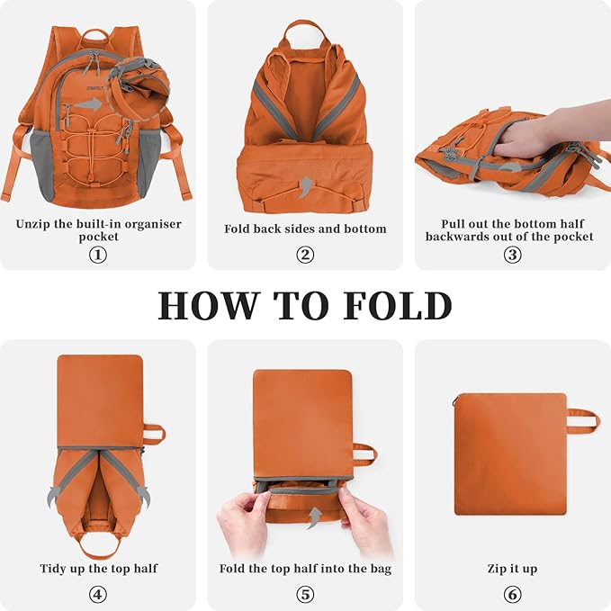 ZOMFELT Hiking Backpack for Women Men, 15L Lightweight Packable Backpacks for - Image 7