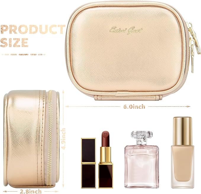 Small Makeup Bag Travel Train Case - Image 2