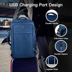 Large Travel Laptop Backpack for Men, 50L Carry On Backpack, Expandable Laptop - Image 4