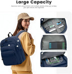 Lanola Basic Multi-Pocket Multipurpose Backpack Classical Water Resistant - Image 3