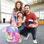 Kids Luggage for Boys Girls, Toddler Rolling Travel Carry on Suitcase - Image 5