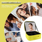 Makeup Bag with Led Mirror, Travel Makeup Organizer with 3 Color Setting - Image 6