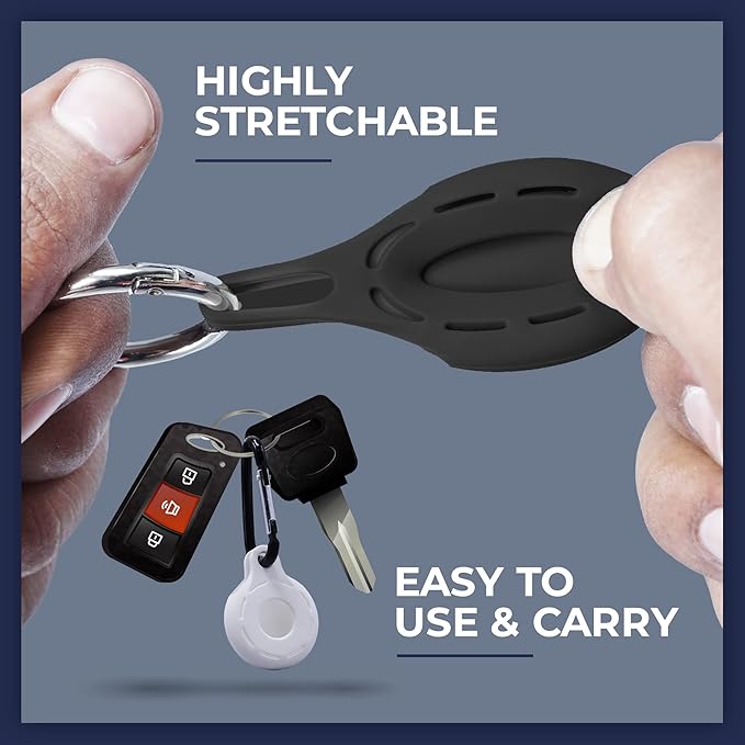Apple Airtag Holders 4 Pack, Shockproof, Dustproof & Washable Silicon Cases - Image 7