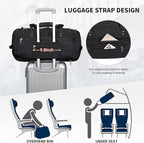 WITZMAN Travel Duffel Bags for Men Large Carry On Weekender Overnight Bag 3 in - Image 5