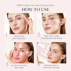 medicube PDRN Pink Shimmer Duo: Salmon DNA Pink Collagen Capsule Cream and PDRN Caffiene Overnight Wrapping Peel Off Facial Mask