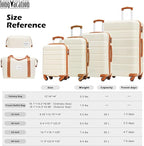 LONG VACATION 6 Piece ABS+PC Hardshell Luggage Set - Image 7