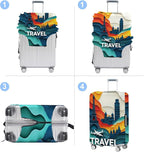 Luggage Cover Washable Suitcase Protector Anti-Scratch, Stretchable Fit - Image 5