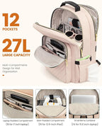 LOVEVOOK Laptop Backpack Purse for Women, Work Travel Computer Bags, College - Image 2