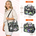 OPUX Lunch Box For Women, Insulated Large Lunch Bag Adult Work, Double Decker - Image 3