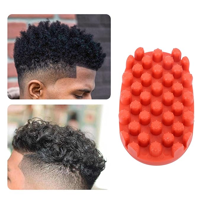 Curling Twisted Hair Brush Styling Brush, Afro Braid Dreadlocks Comb for Men and Women, Styling Brushs for Curly Hair (Red)