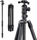 Fotopro Carbon Fiber Tripod 64 Inch 360 Degree Ball Head Quick Release Plate by Fotopro