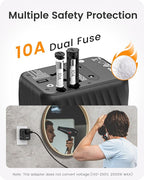 LENCENT Universal Travel Power Adapter, International AC Plug Adaptor - Image 8