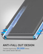typecase Mens Wallet Card Holder: Pop Up Aluminum Case, Premium Genuine Leather - Image 8